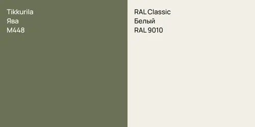 M448 Ява vs RAL 9010 Белый