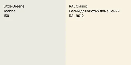 130 Joanna vs RAL 9012 Белый для чистых помещений