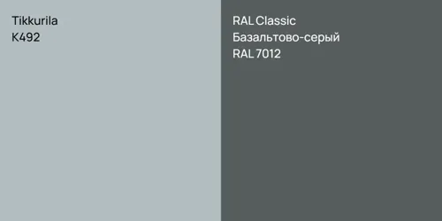 K492 null vs RAL 7012 Базальтово-серый