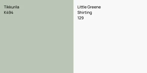 K494  vs 129 Shirting