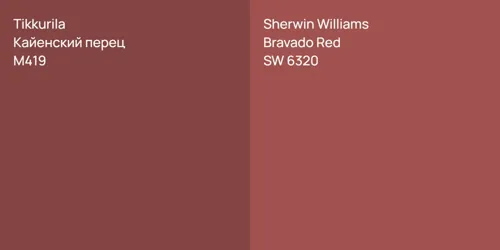 M419 Кайенский перец vs SW 6320 Bravado Red
