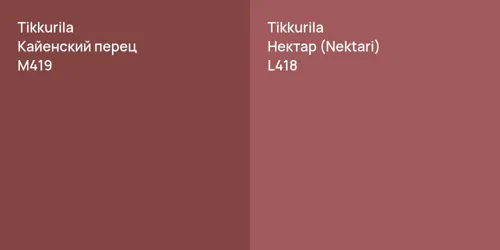 M419 Кайенский перец vs L418 Нектар (Nektari)