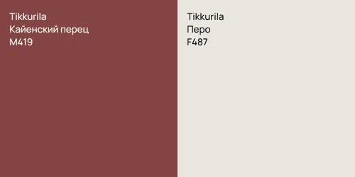 M419 Кайенский перец vs F487 Перо