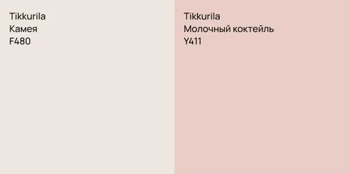 F480 Камея vs Y411 Молочный коктейль