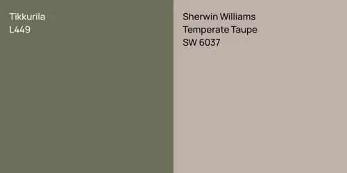 L449  vs SW 6037 Temperate Taupe