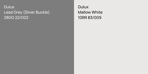 28GG 22/002 Lead Grey (Silver Buckle) vs 10RR 83/009 Mallow White