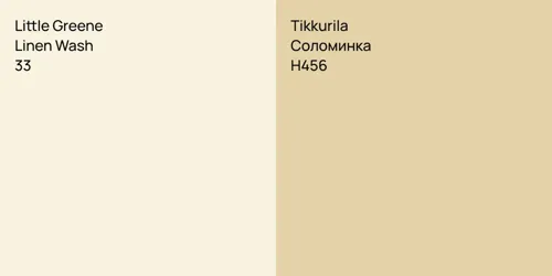 33 Linen Wash vs H456 Соломинка
