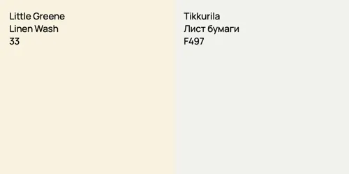 33 Linen Wash vs F497 Лист бумаги