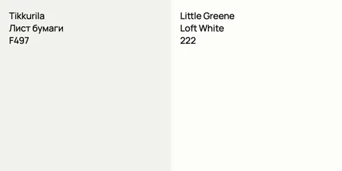 F497 Лист бумаги vs 222 Loft White
