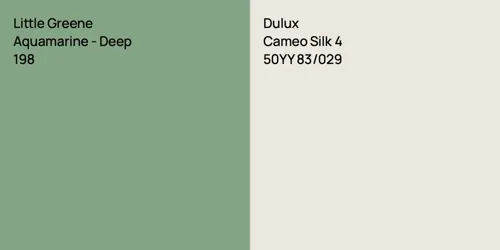 198 Aquamarine - Deep vs 50YY 83/029 Cameo Silk 4
