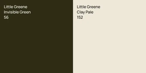 56 Invisible Green vs 152 Clay Pale