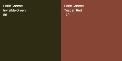 56 Invisible Green vs 140 Tuscan Red