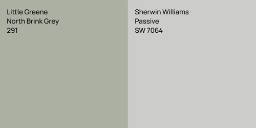 291 North Brink Grey vs SW 7064 Passive