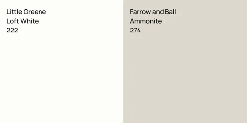 222 Loft White vs 274 Ammonite