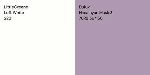 222 Loft White vs 70RB 36/156 Himalayan Musk 3