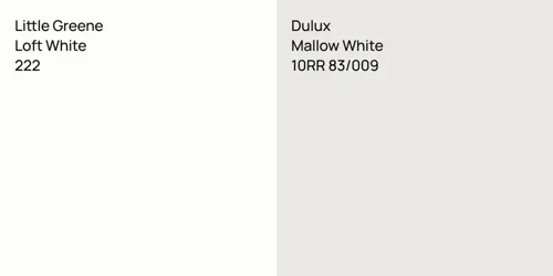 222 Loft White vs 10RR 83/009 Mallow White