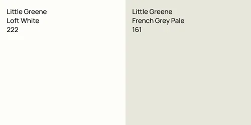 222 Loft White vs 161 French Grey Pale