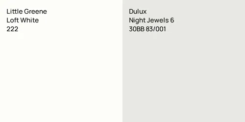 222 Loft White vs 30BB 83/001 Night Jewels 6