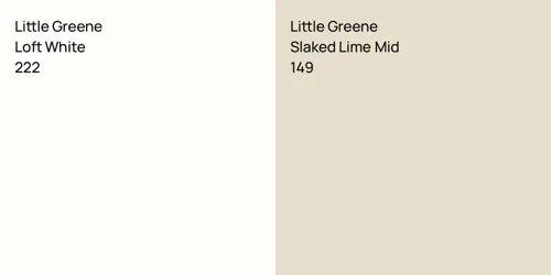 222 Loft White vs 149 Slaked Lime Mid