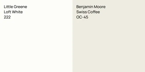 222 Loft White vs OC-45 Swiss Coffee