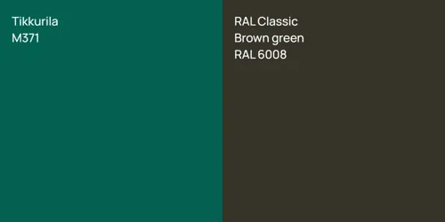 M371 null vs RAL 6008  Brown green