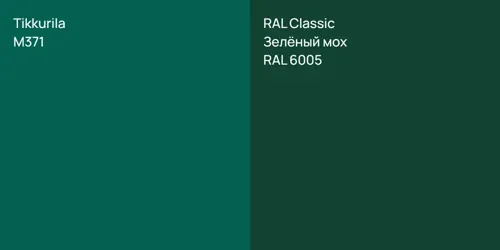 M371 null vs RAL 6005 Зелёный мох