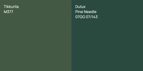 M377  vs 07GG 07/143 Pine Needle