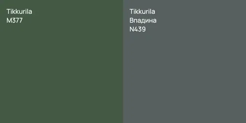 M377  vs N439 Впадина