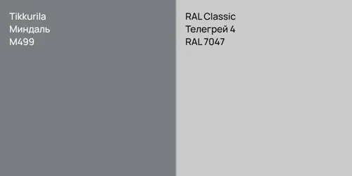 M499 Миндаль vs RAL 7047 Телегрей 4