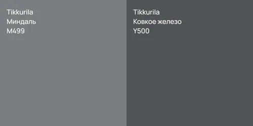 M499 Миндаль vs Y500 Ковкое железо