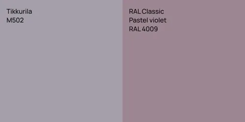 M502  vs RAL 4009  Pastel violet