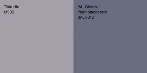 M502  vs RAL 4012  Pearl blackberry
