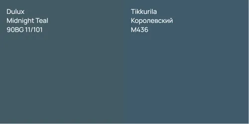 90BG 11/101 Midnight Teal vs M436 Королевский