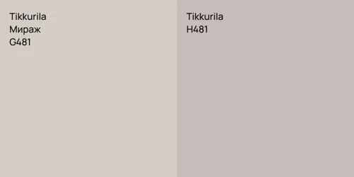 G481 Мираж vs H481 