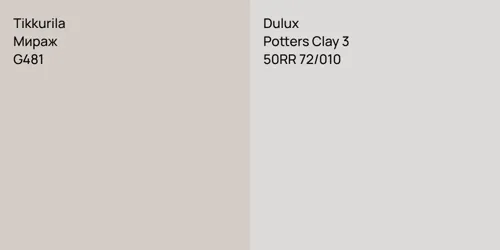 G481 Мираж vs 50RR 72/010 Potters Clay 3