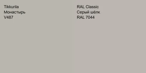 V487 Монастырь vs RAL 7044 Серый шёлк