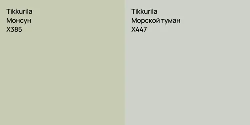 X385 Монсун vs X447 Морской туман