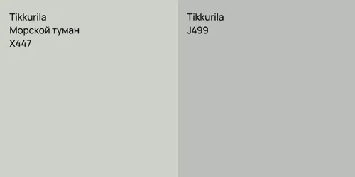 X447 Морской туман vs J499 