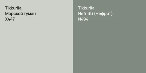 X447 Морской туман vs N494 Nefriitti (Нефрит)