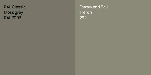 RAL 7003  Moss grey vs 292 Treron