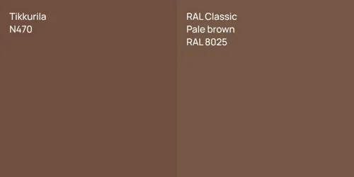 N470 null vs RAL 8025  Pale brown
