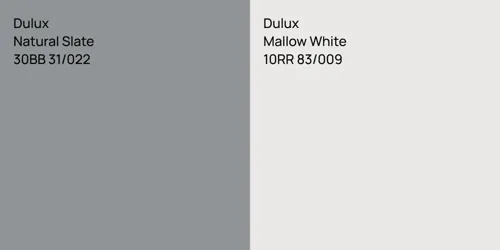 30BB 31/022 Natural Slate vs 10RR 83/009 Mallow White