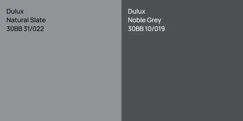 30BB 31/022 Natural Slate vs 30BB 10/019 Noble Grey