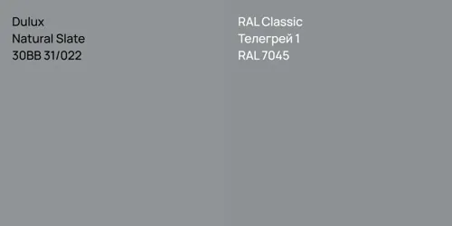 30BB 31/022 Natural Slate vs RAL 7045 Телегрей 1