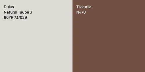 90YR 73/029 Natural Taupe 3 vs N470 null
