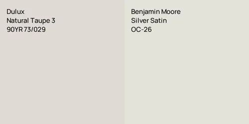 90YR 73/029 Natural Taupe 3 vs OC-26 Silver Satin
