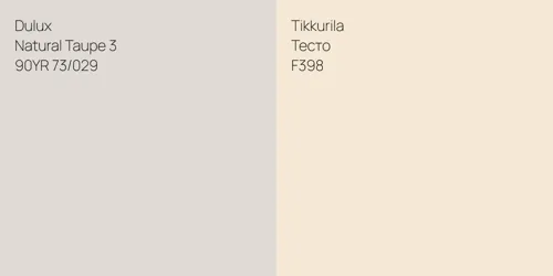 90YR 73/029 Natural Taupe 3 vs F398 Тесто