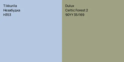 H353 Незабудка vs 90YY 35/169 Celtic Forest 2