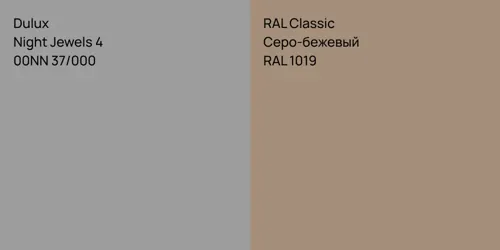 00NN 37/000 Night Jewels 4 vs RAL 1019 Серо-бежевый