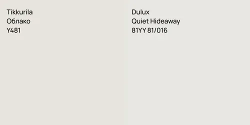 Y481 Облако vs 81YY 81/016 Quiet Hideaway